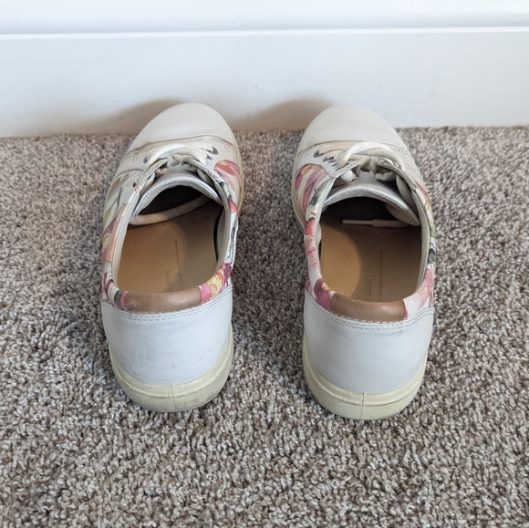 Ecco Soft 7 Leather Sneakers Floral sz 9.5 - Picture 4 of 7